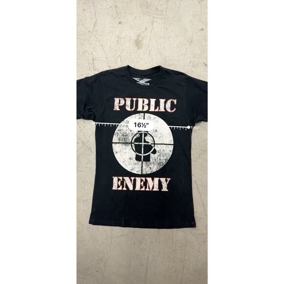 Control Public Enemy T Shirt Men Small Black Fight The Power Rap Tee 80s Hip Hop - Picture 10 of 10